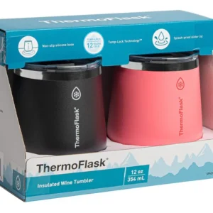 Thermoflask, 2 Unidades Negro/rosa